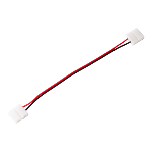Dwustronna złączka do szybkiego montażu (szybkozłączka) taśm LED 10mm 2pin-przewód-2pin