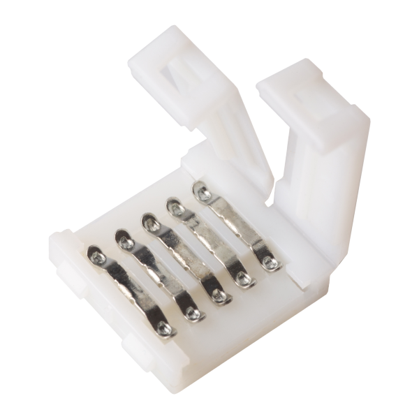 Connector for quick assembly (quick-connector) of multicolour RGBW LED strips 12mm 5pin-5pin