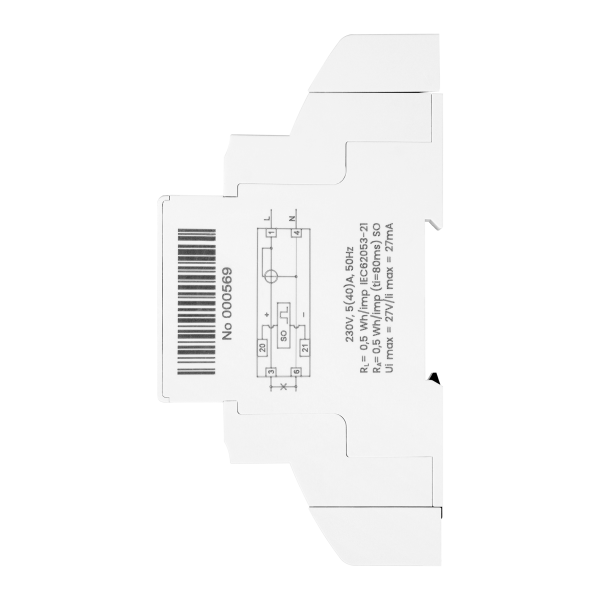 1-phase digital energy indicator, 40A, 1 module, DIN TH-35mm 1-phase digital energy indicator, 40A, 1 module, DIN TH-35mm