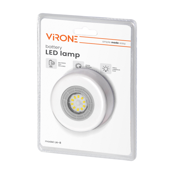 Battery operated LED lamp, 4500K Battery operated LED lamp, 4500K