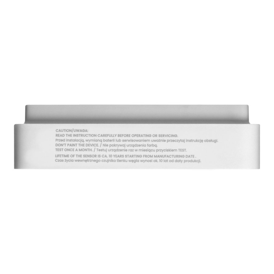 Battery-powered carbon monoxide detector 2xAA,10 years