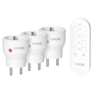 MINI wireless sockets with remote control, 3+1, 2300W