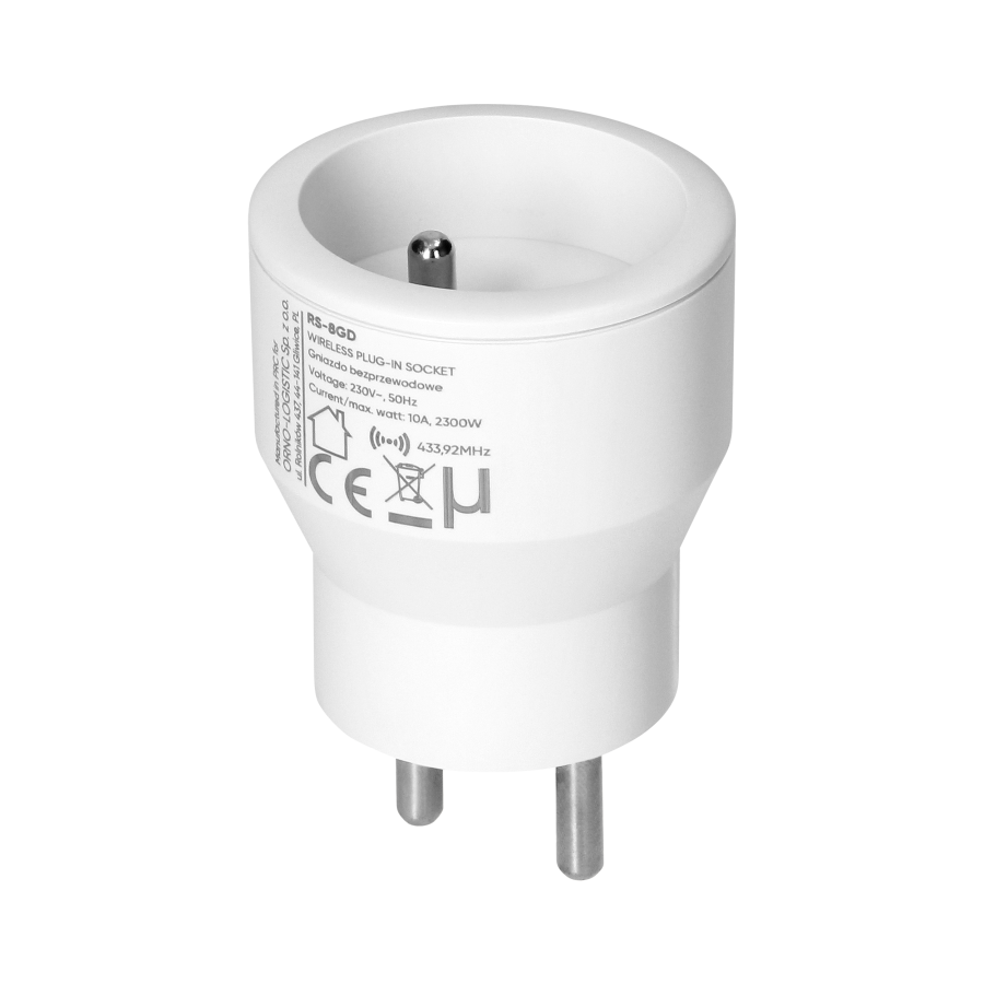 Zestaw bezprzewodowych gniazd MINI, sterowanych pilotem 3+1, 2300W