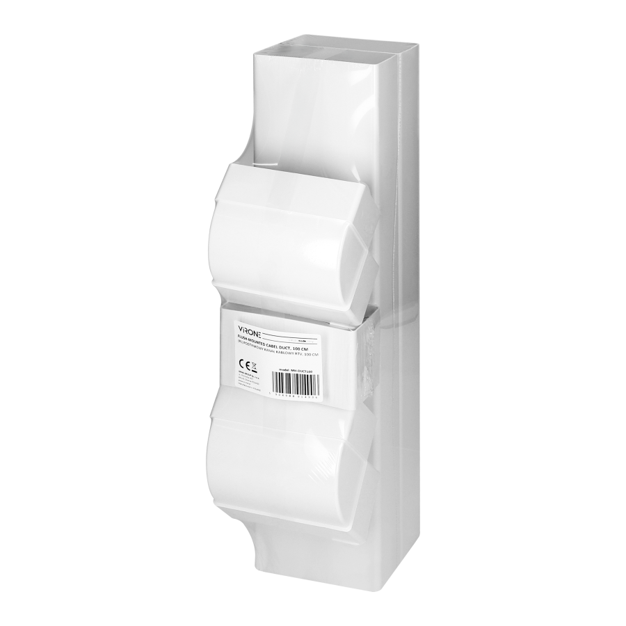 Flush-mounted cabel duct, 100 cm