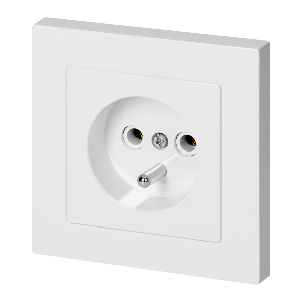 Flush-mounted single socket 2P+E Malta 16A, 250V, PT-16M, white Flush-mounted single socket 2P+E Malta 16A, 250V, PT-16M, white