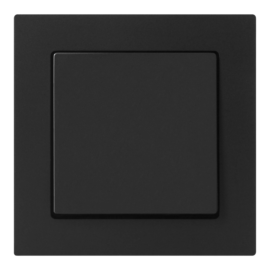 Flush-mounted three-way switch Malta 10A, 250V, WP-5M, matt black