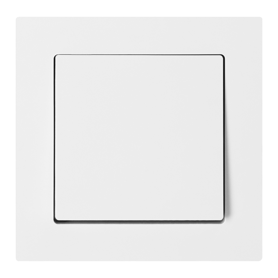 Flush-mounted four-way switch Malta 10A, 250V, WP-8M, white