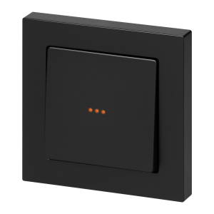 Flush-mounted single-pole switch with illumination Malta 10A, 250V, WP-1M/S, matt black