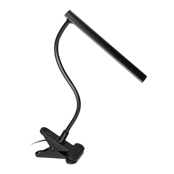 TERI II LED, lampka biurkowa z klipsem, 5W, 260lm, 4000K, czarna
