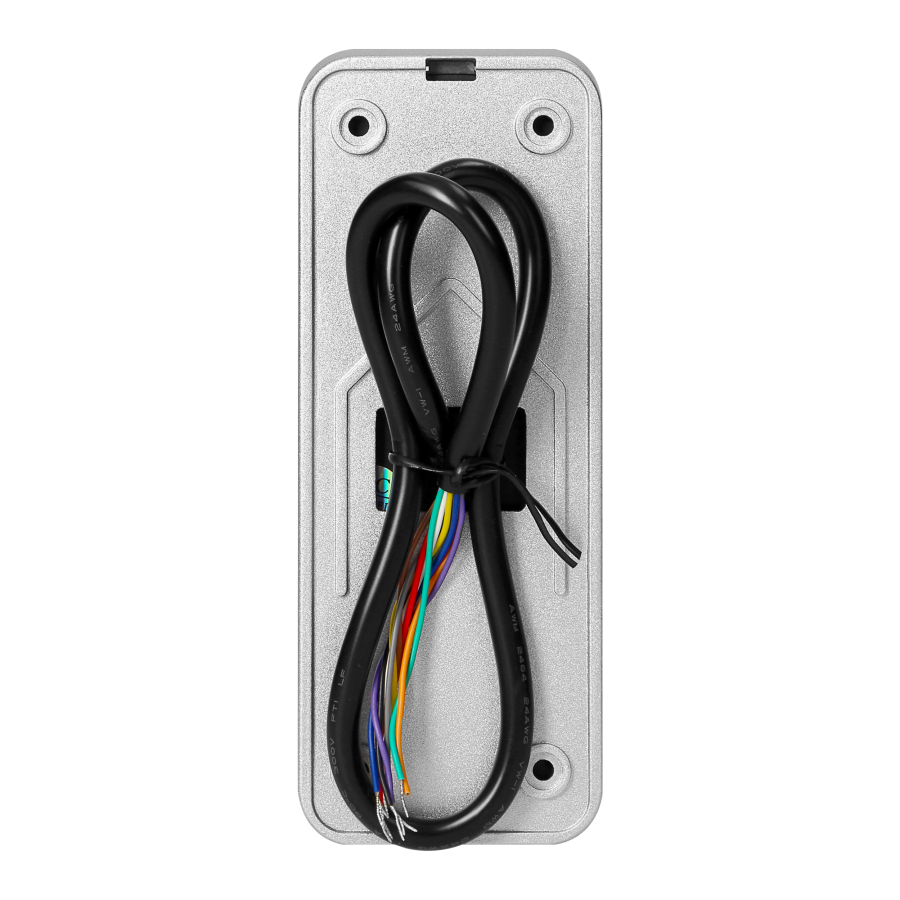 ANGU, single-family video doorphone set, 4-wires, LCD 7", touch buttons, RFID reader, white