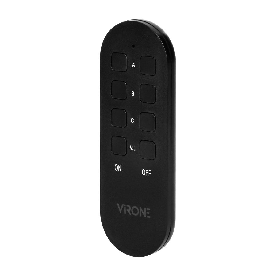 MINI wireless sockets with remote control, Schuko, 2+1, 2300W, IP44