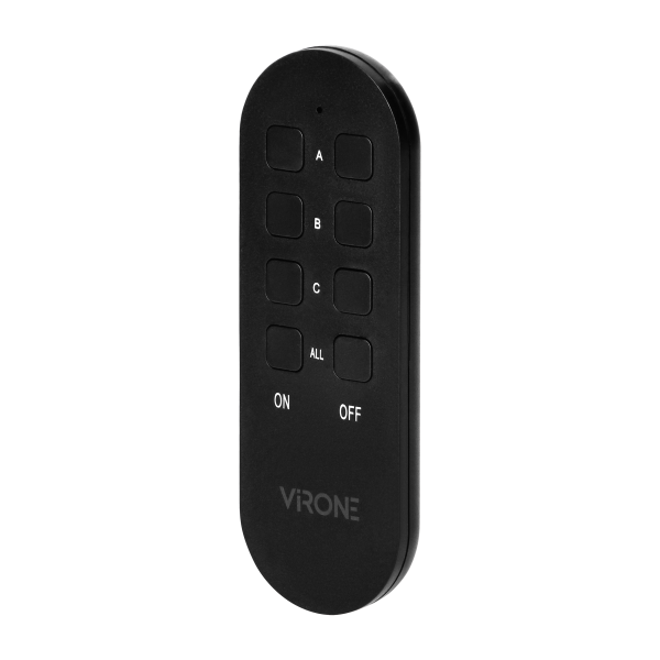 MINI wireless sockets with remote control, Schuko, 2+1, 2300W, IP44