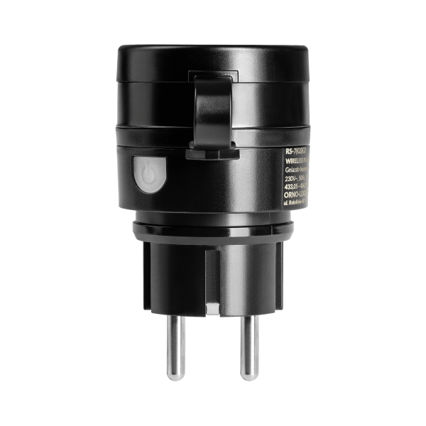 MINI wireless sockets with remote control, Schuko, 2+1, 2300W, IP44