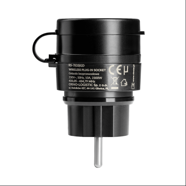 Zestaw bezprzewodowych gniazd MINI Schuko, sterowanych pilotem 2+1, 2300W, IP44