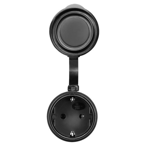 MINI wireless sockets with remote control, Schuko, 2+1, 2300W, IP44