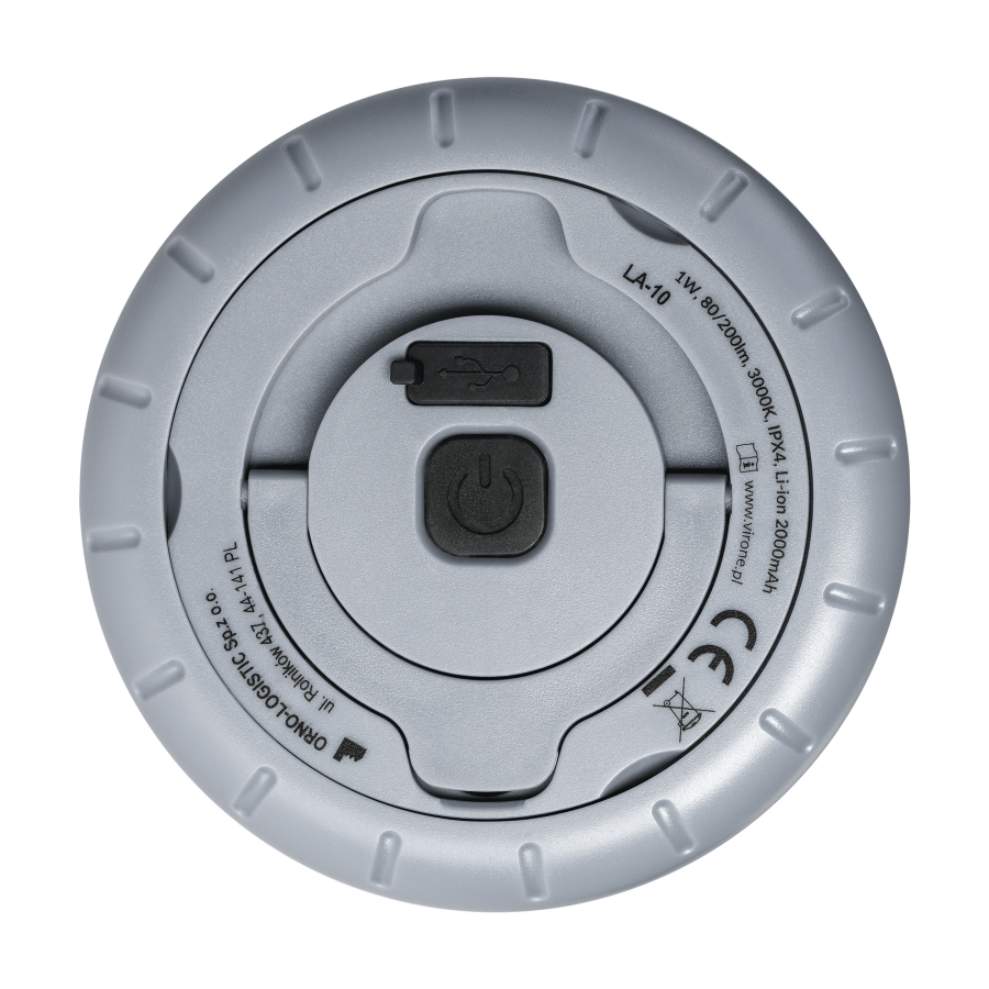 Lampka kempingowa z girlandą, 80/200lm, 2000mAh, 3000K, 8m