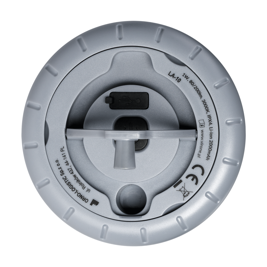 Lampka kempingowa z girlandą, 80/200lm, 2000mAh, 3000K, 8m