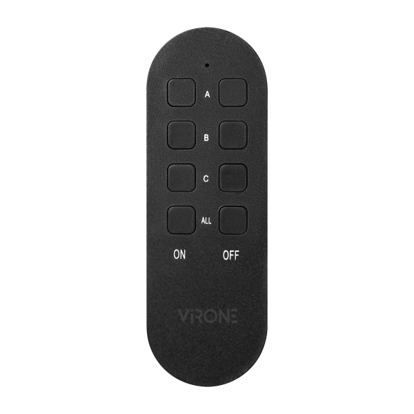 MINI wireless sockets with remote control, Schuko, 2+1, 2300W, IP44