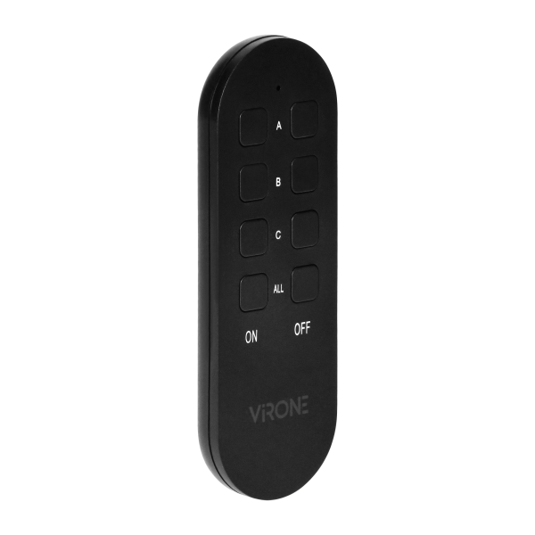 Zestaw bezprzewodowych gniazd MINI Schuko, sterowanych pilotem 2+1, 2300W, IP44