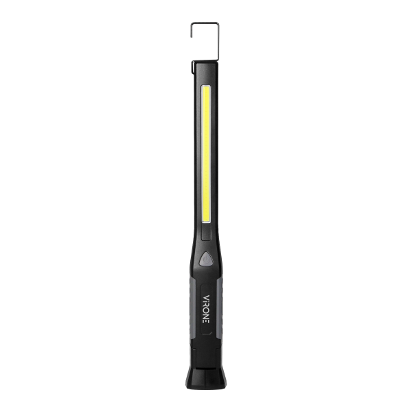 Latarka warsztatowa LED, 400lm+100lm, 1200mAh, magnes, hak