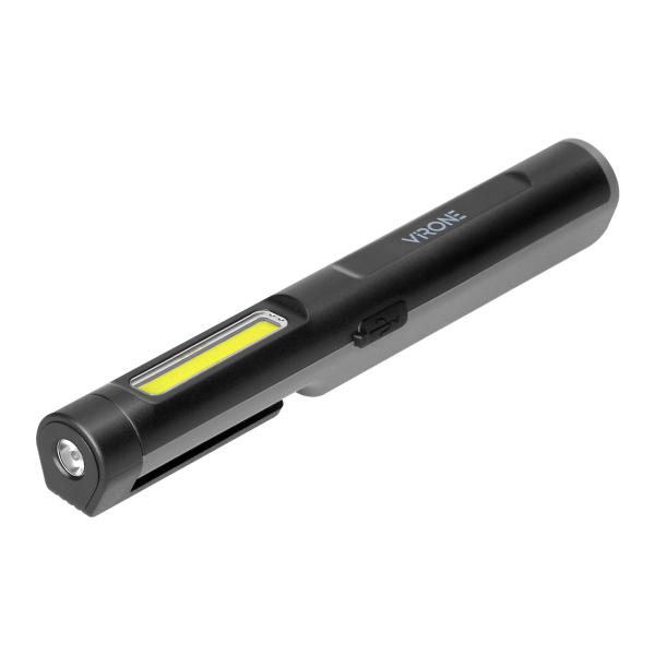 Rechargeable LED work light, 5+3W, 300lm+70lm, 600mAh, magnet, clip