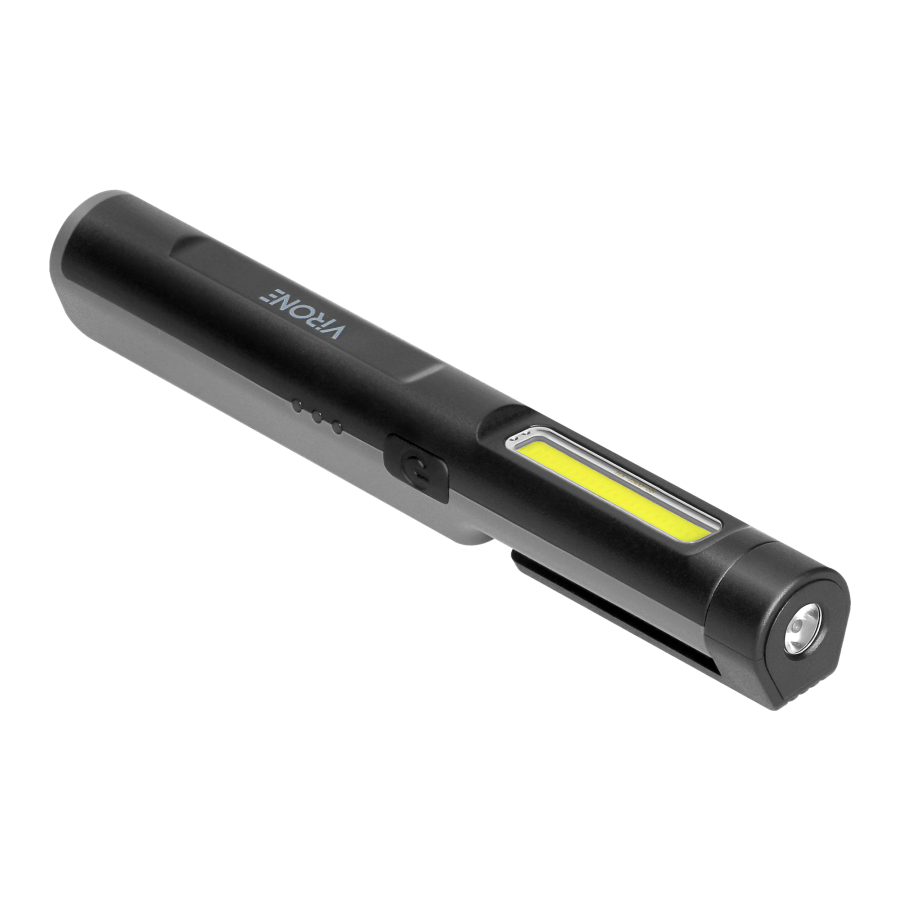 Rechargeable LED work light, 5+3W, 300lm+70lm, 600mAh, magnet, clip