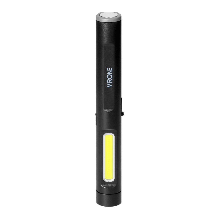 Rechargeable LED work light, 5+3W, 300lm+70lm, 600mAh, magnet, clip