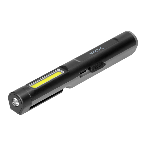 Latarka warsztatowa LED, 5+3W, 300lm+70lm, 600mAh, magnes, klips