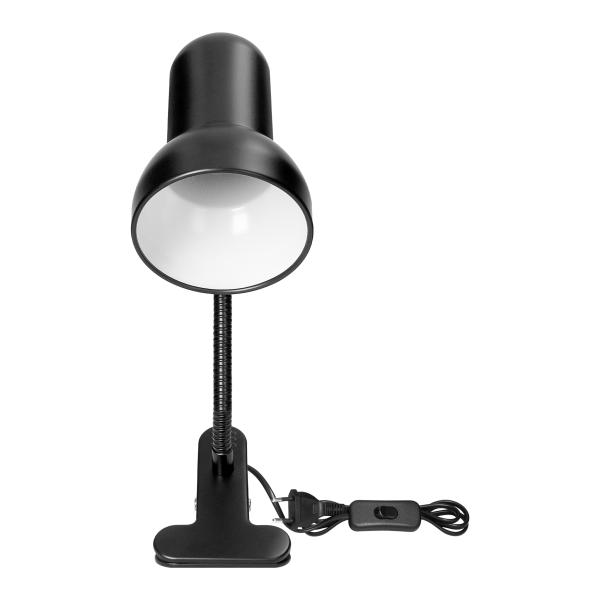 GANSO, lampka biurkowa z klipsem, flex, 15W, E27, czarna