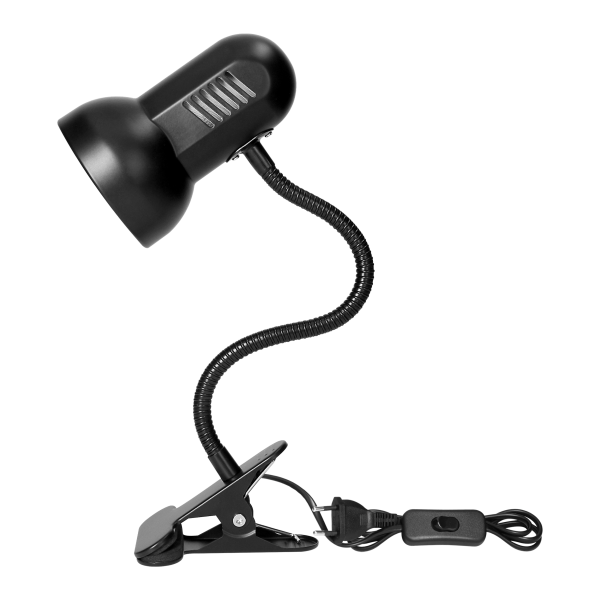 GANSO, desk lamp with clip, flex, 15W, E27, black
