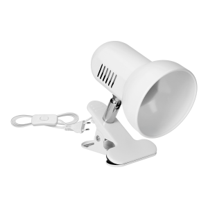 CANARD, desk lamp with metal clip, 15W, E27, white