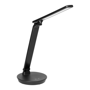 HERON LED, lampka biurkowa, 5W, 250lm, 2700-6500K, zmiana barwy światła, funkcja ściemniania, czarna