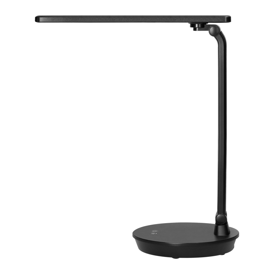HERON LED, lampka biurkowa, 5W, 250lm, 2700-6500K, zmiana barwy światła, funkcja ściemniania, czarna
