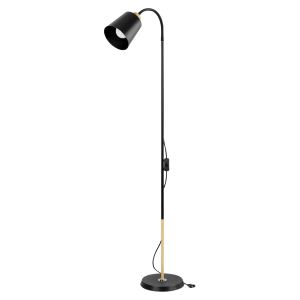 GRACE 1P, lampa podłogowa, E27, max. 18W, 160 cm, czarna