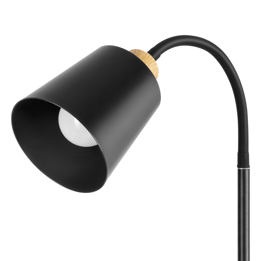 GRACE 1P, lampa podłogowa, E27, max. 18W, 160 cm, czarna