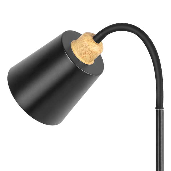 GRACE 1P, floor lamp, E27, max. 18W, 160 cm, black