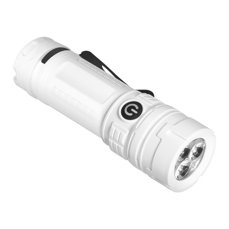 Latarka LED, 200lm, 300mAh, klips