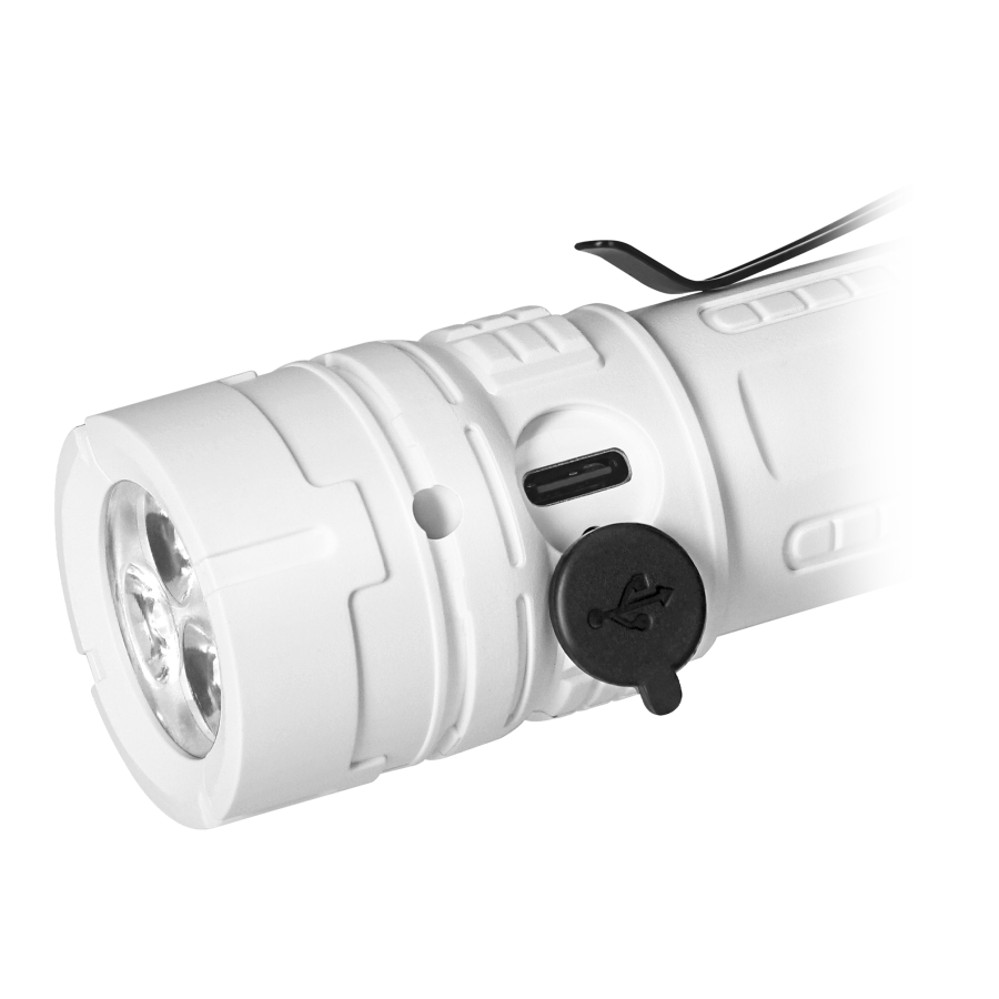 LED flashlight, 200lm, 300mAh, clip