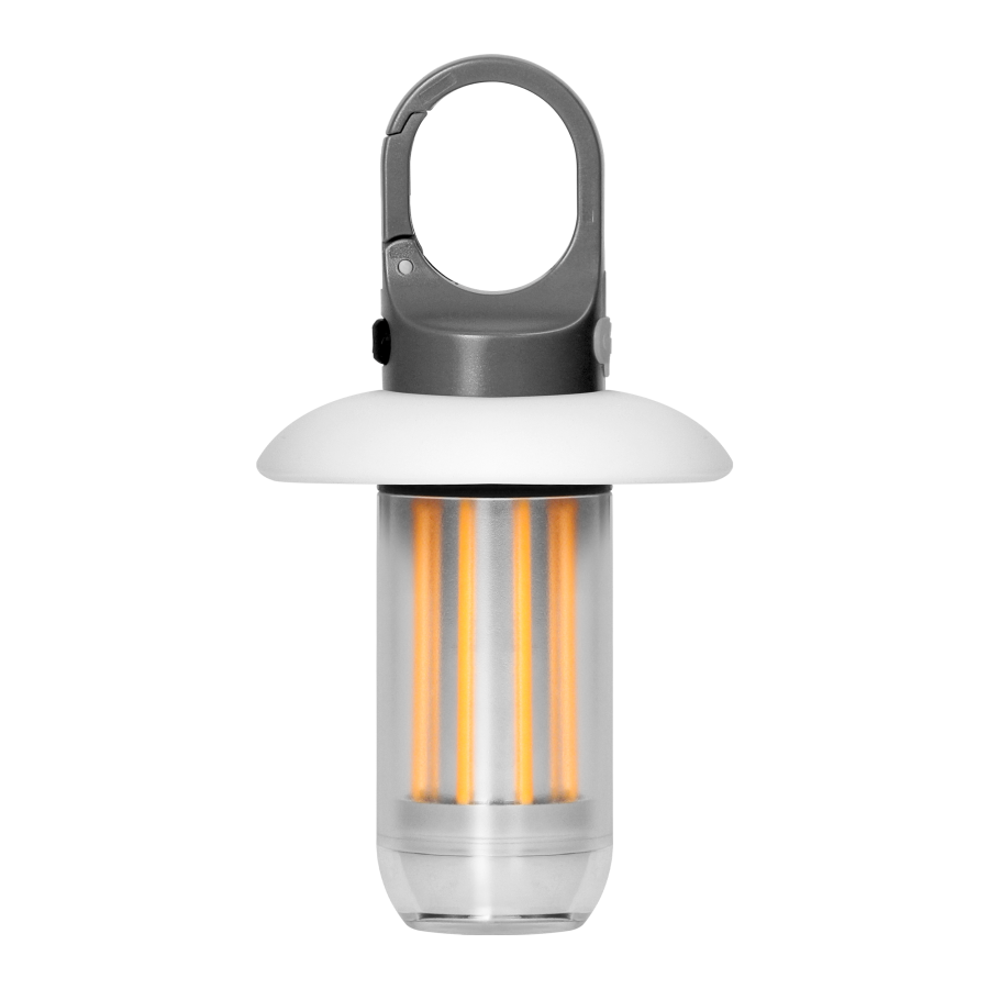 Latarka kempingowa LED, 200lm+120lm, 500mAh, 2000K/6000K, karabińczyk, osłonka