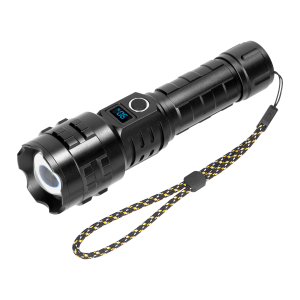 Latarka LED 15W, 1200lm, 3000mAh, funkcja zoom, cyfrowy wskaźnik baterii