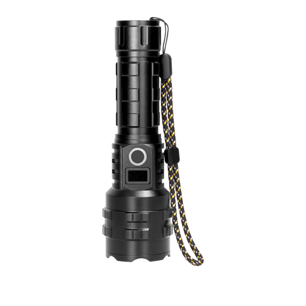 Latarka LED 15W, 1200lm, 3000mAh, funkcja zoom, cyfrowy wskaźnik baterii