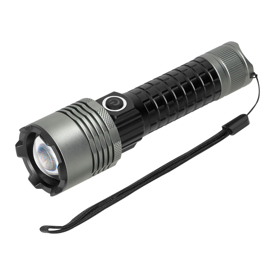 LED flashlight 20W, 1000lm, 2000mAh, zoom function