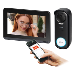SINNI, single family video doorphone set, wireless, 420m, 7", Wi-Fi, touch screen, Full HD