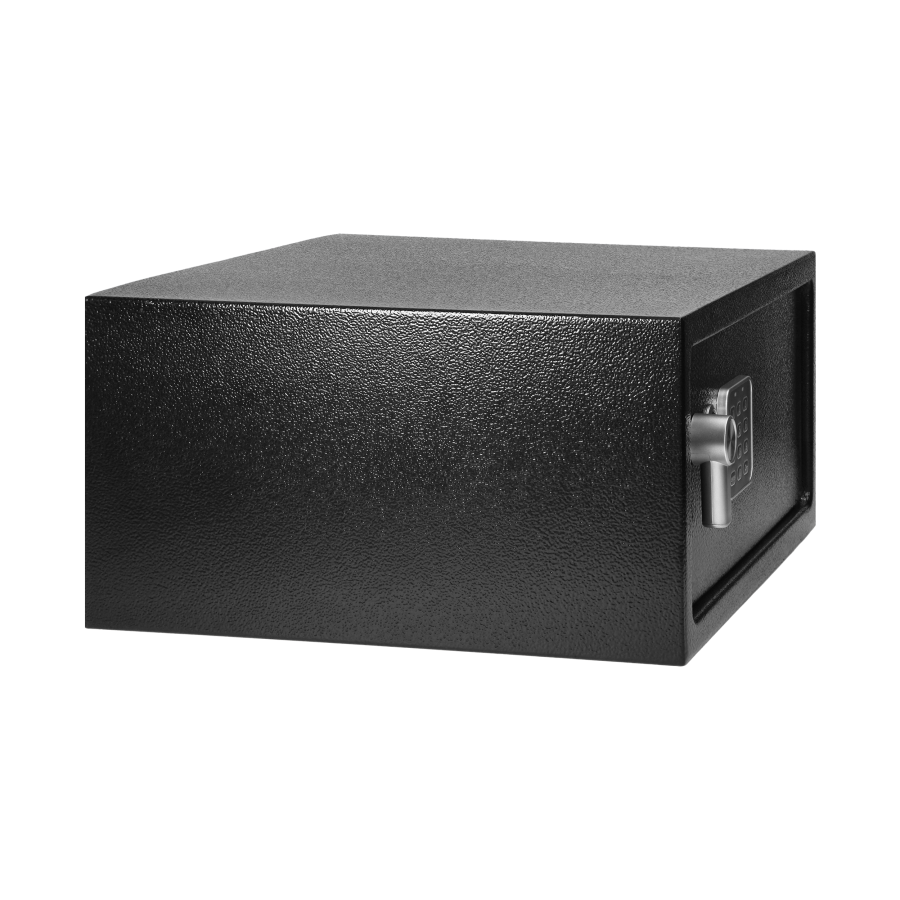 TREZO safe with electronic code, laptop