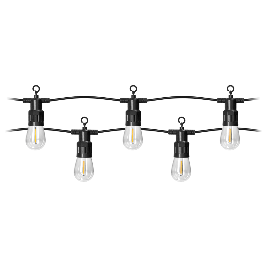 Solar lighting garland 10 m, 10 x LED Filament