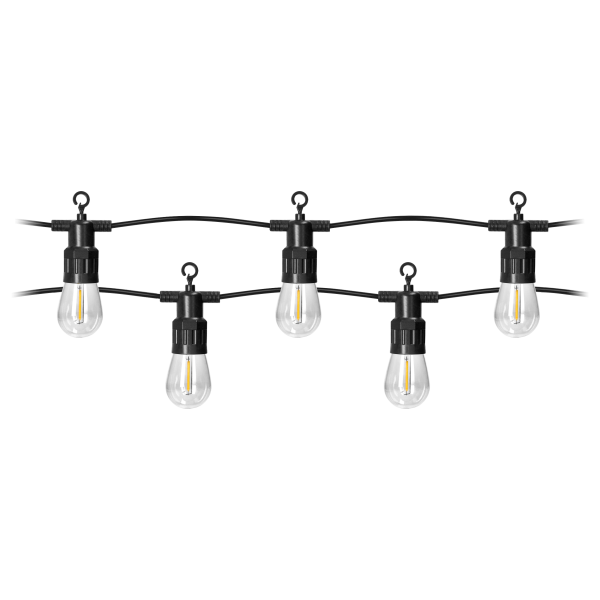 Solar lighting garland 10 m, 10 x LED Filament