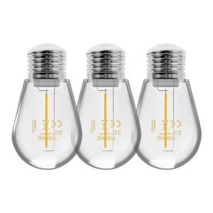 Zestaw 3 żarówek LED 0,1 W, 24 V, E27, 3000 K