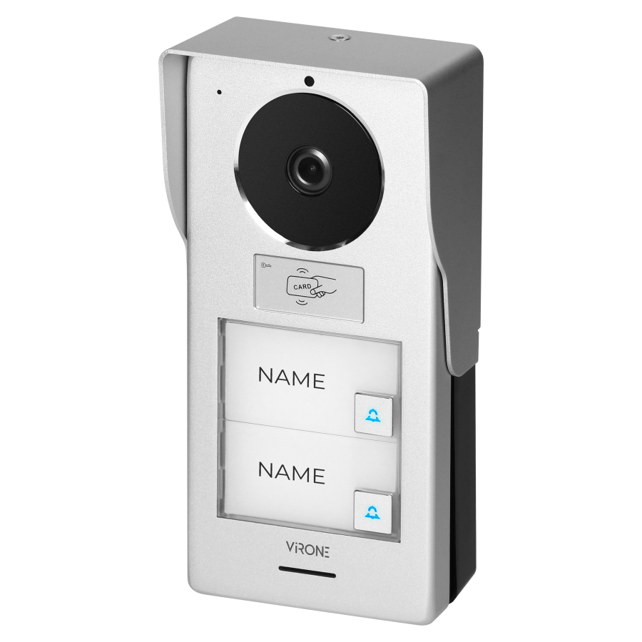 AVONI MULTI two-family video doorphone set, 4-wire, 7", dual-band Wi-Fi, touch screen, 2K, RFID