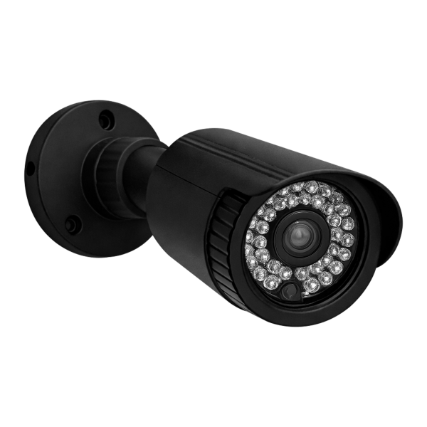 CCTV dummy security camera, battery-powered, black