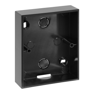 Double surface-mounted juction box MALTA, PWN-5/6, matt black